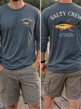 Men’s Salty Crew Mount Tech LS Tee